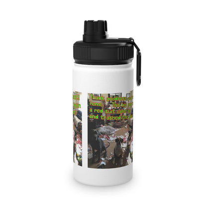Christmas Party  Stainless Steel Water Bottle, Sports Lid