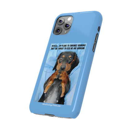 Grandma    Blue Slim Phone Cases