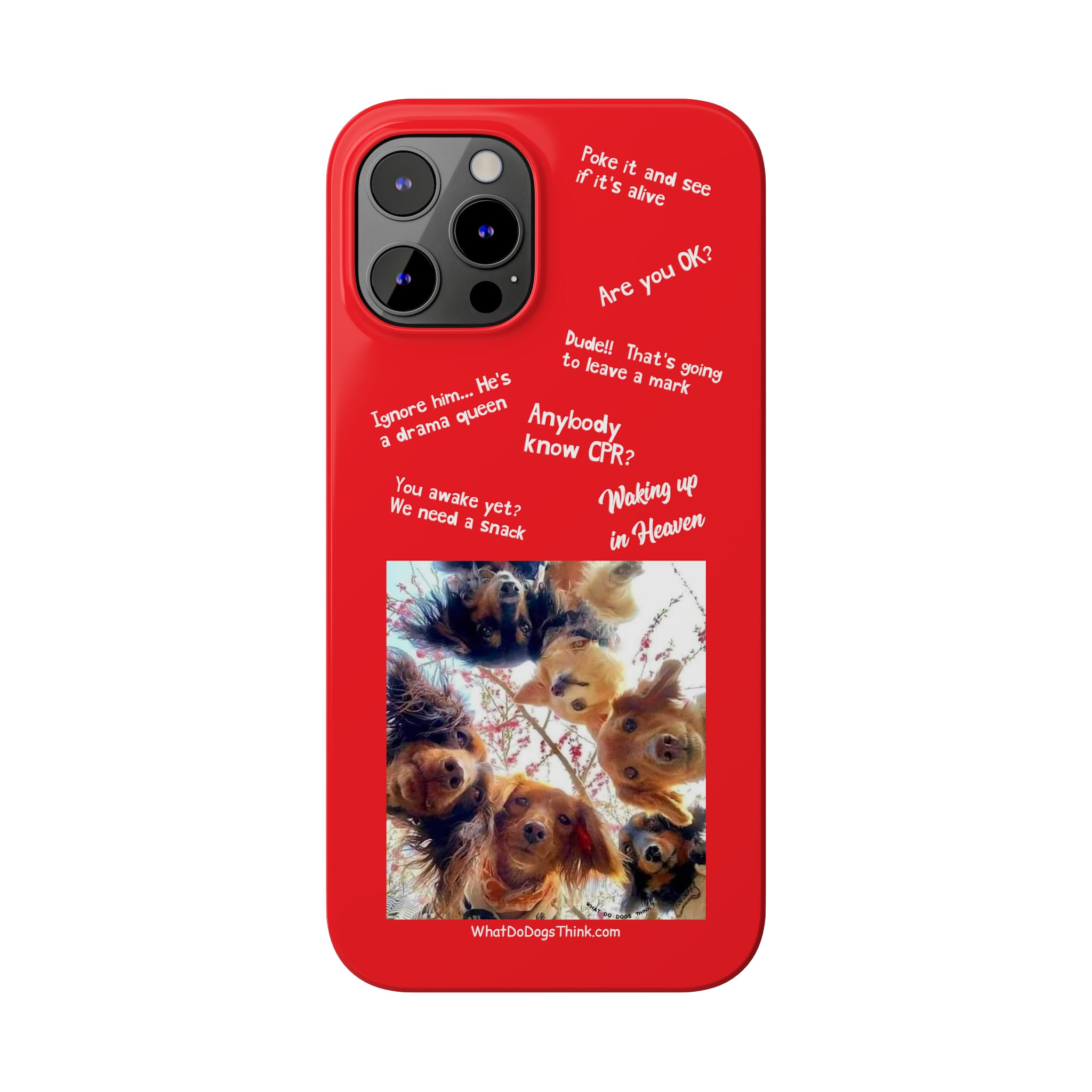 Are You OK?  Compilation    Red Slim Phone Cases