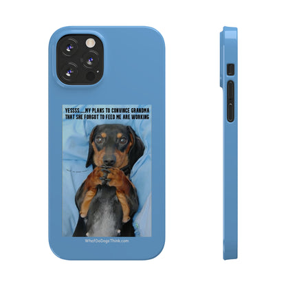 Grandma    Blue Slim Phone Cases