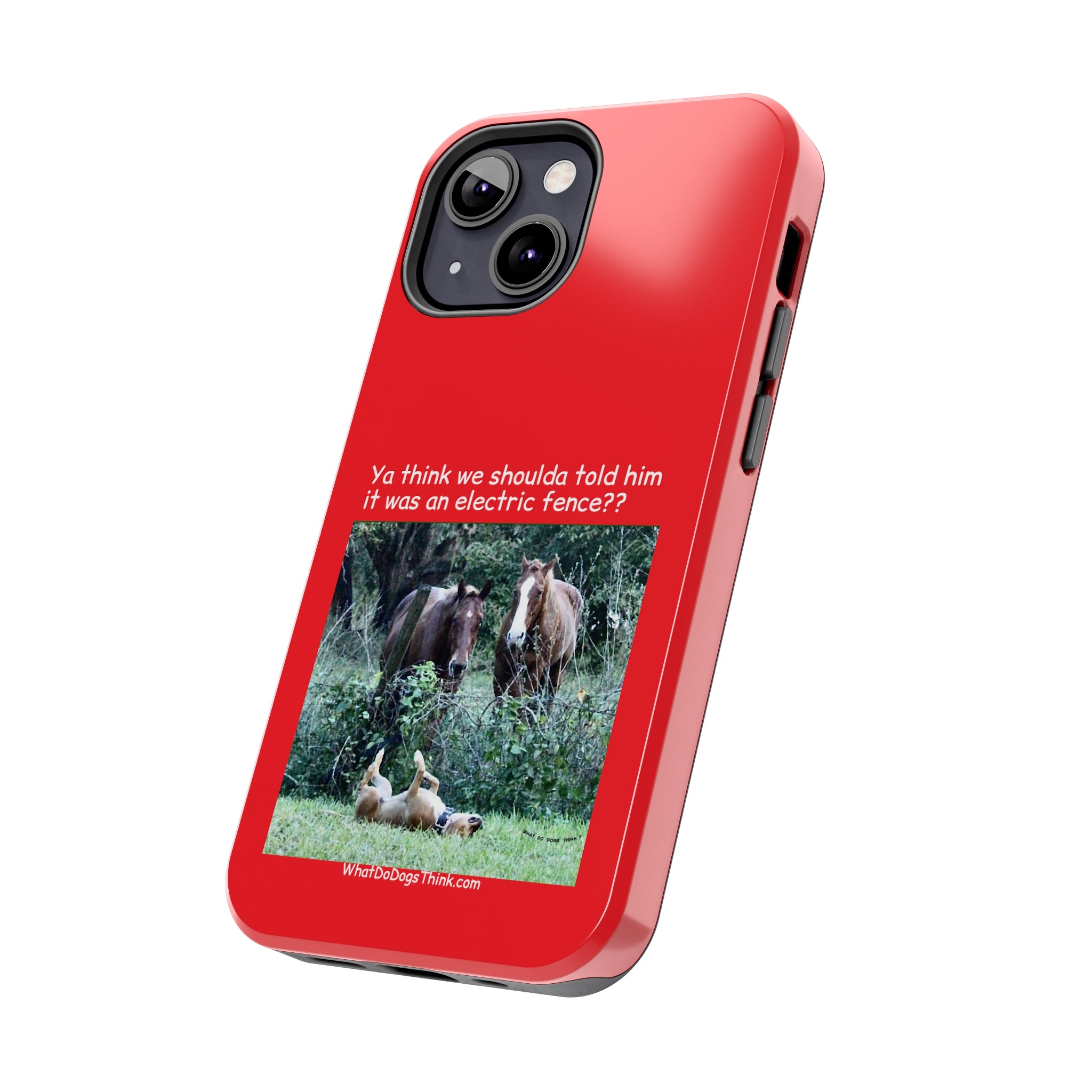 Electric Fence   Red Tough Phone Cases