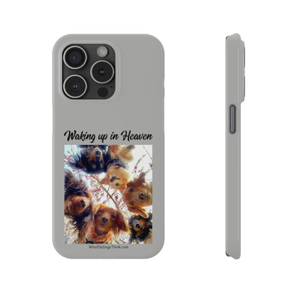 Waking Up In Heaven     Grey Slim Phone Cases