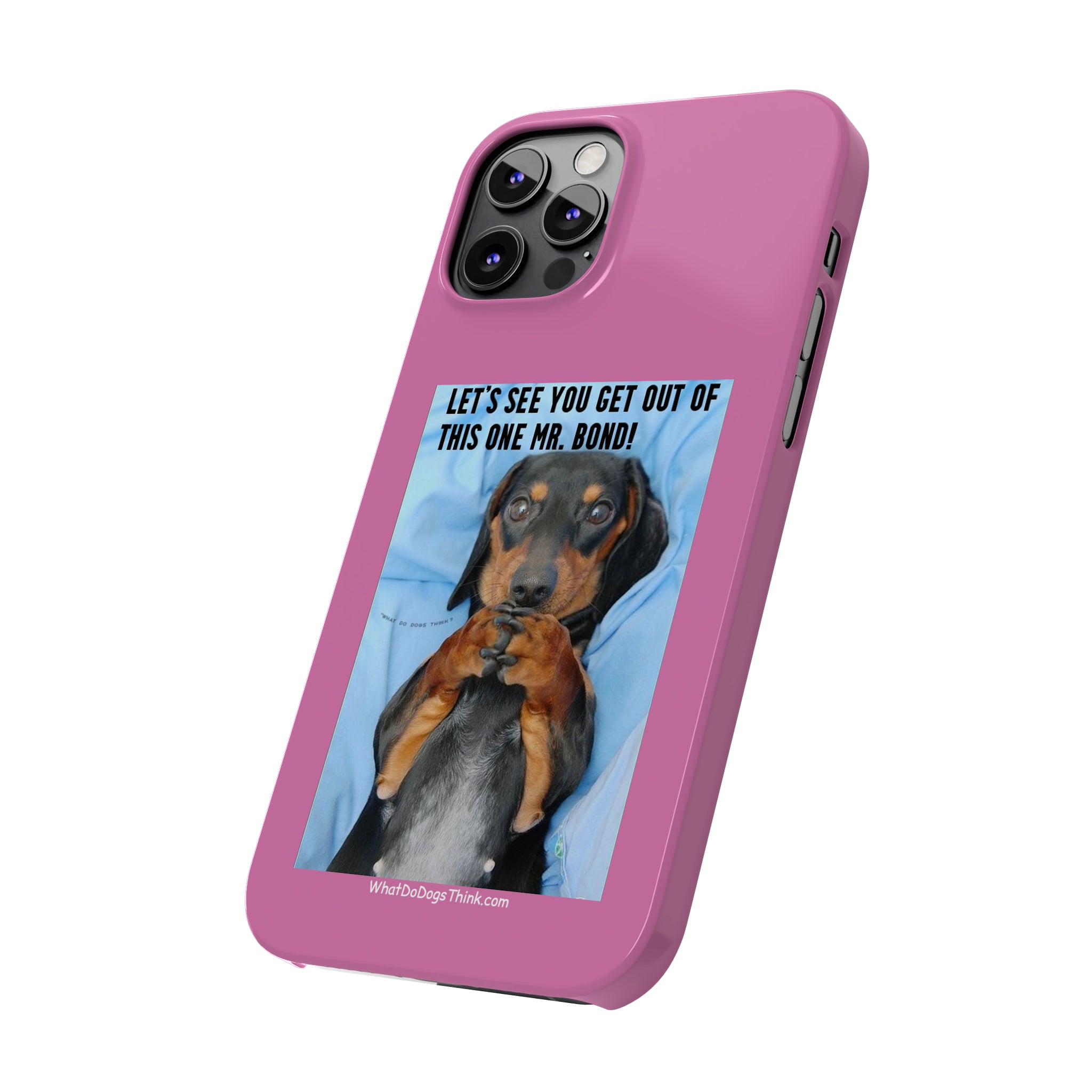 Mr. Bond    Pink Slim Phone Cases