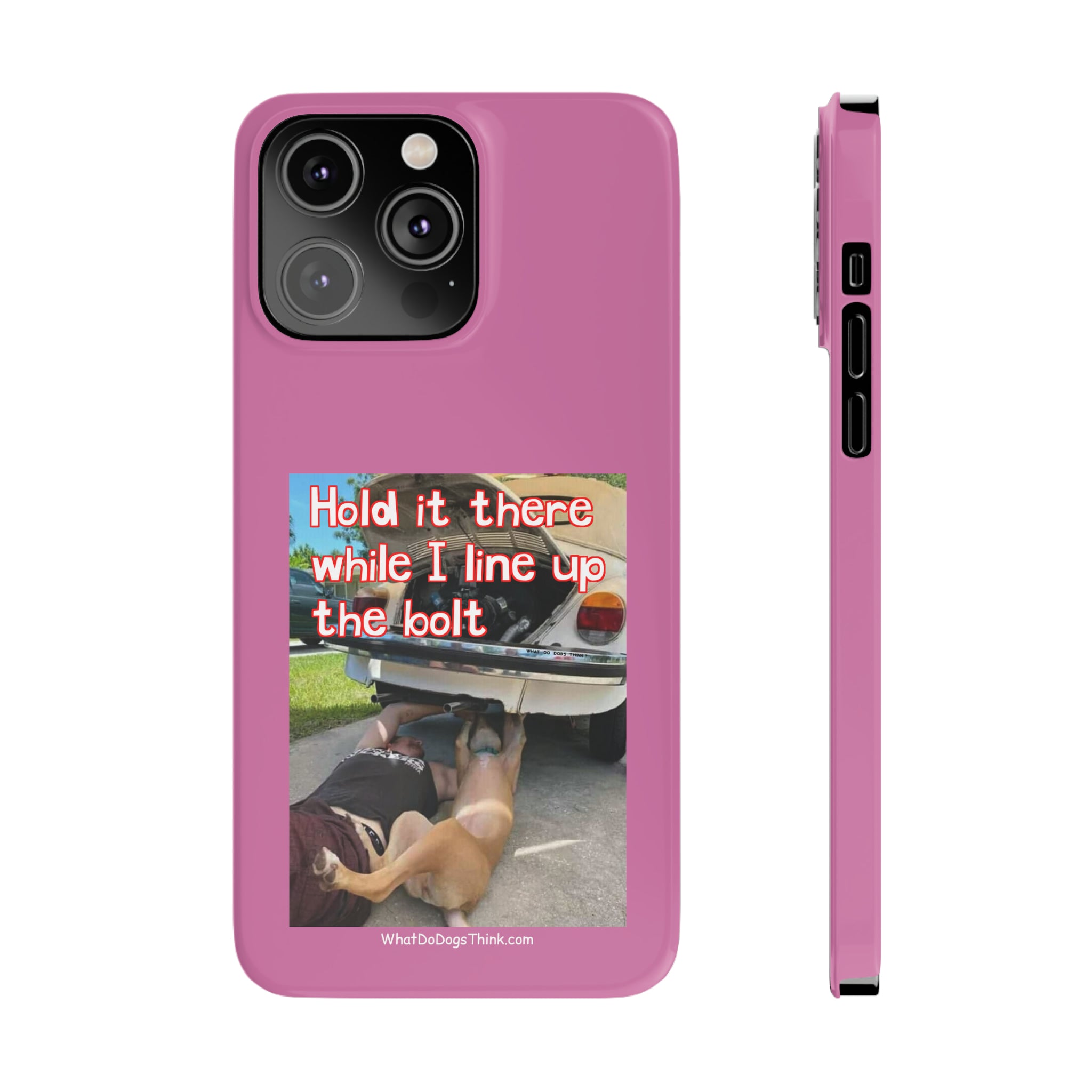 Hold It    Pink Slim Phone Cases