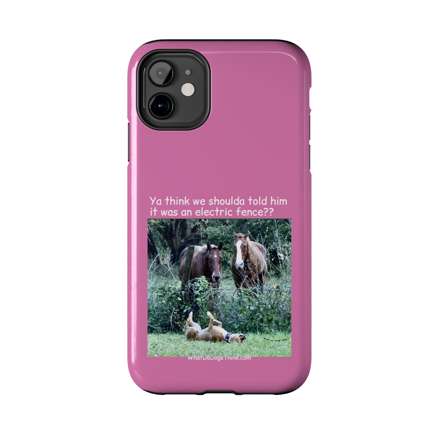 Electric Fence   Pink Tough Phone Cases