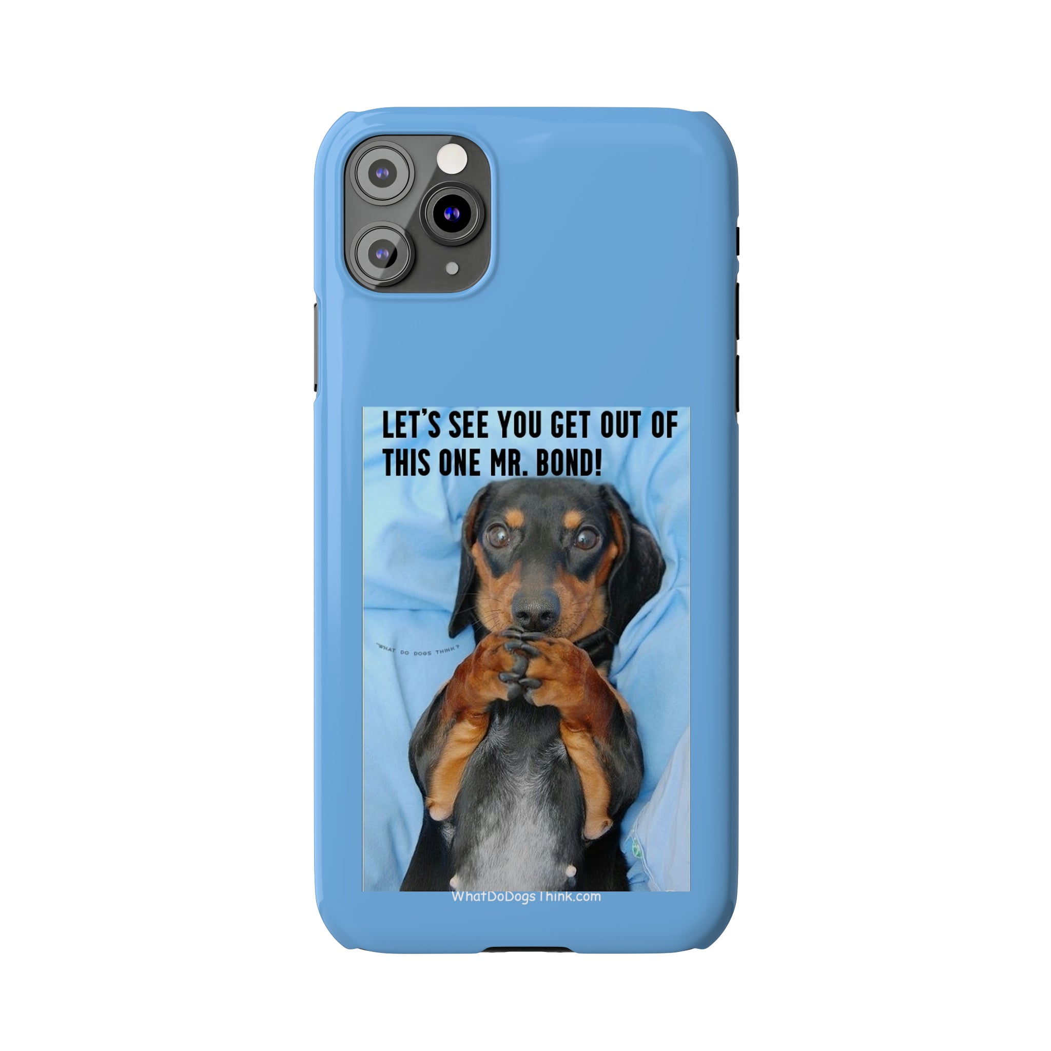 Mr. Bond    Blue Slim Phone Cases