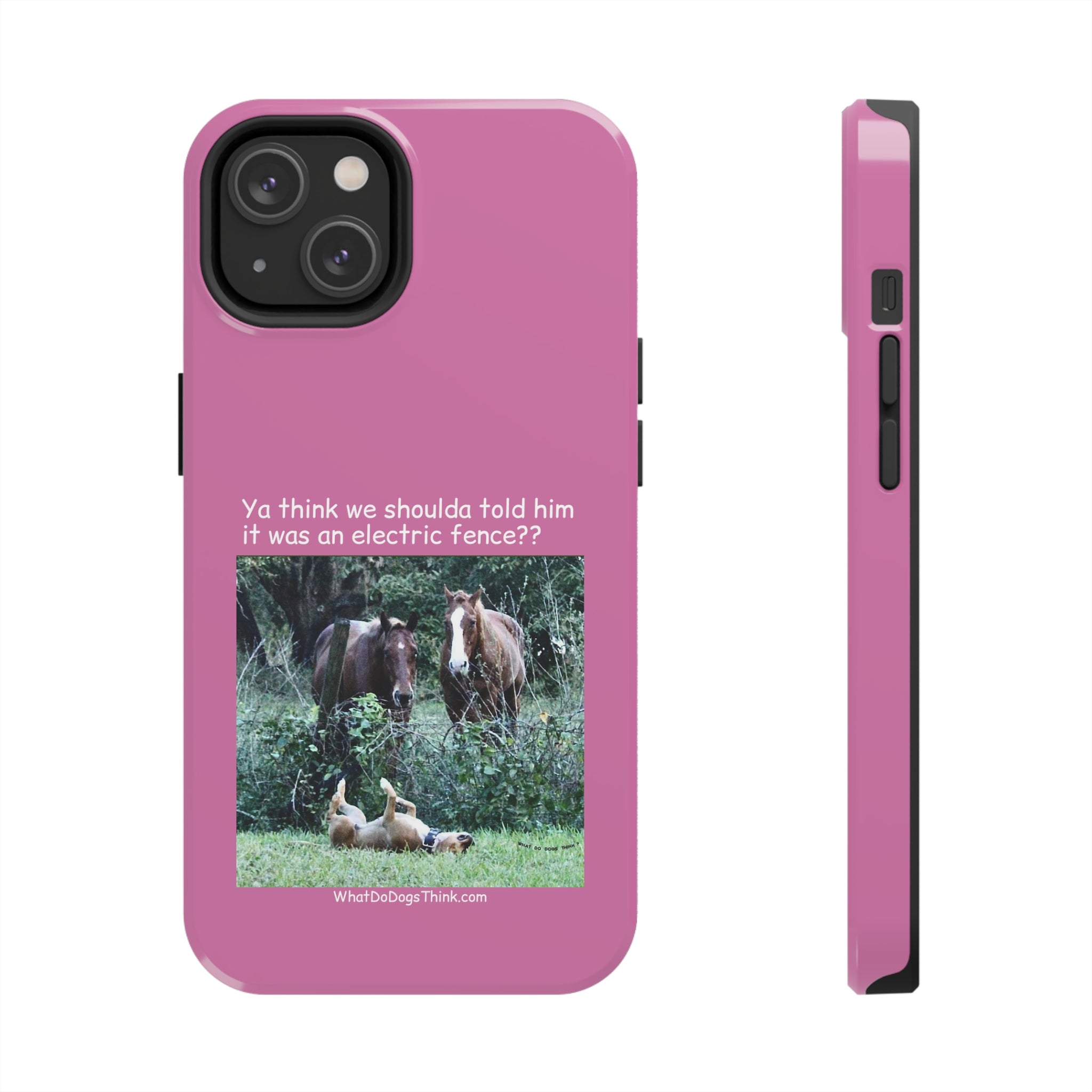 Electric Fence   Pink Tough Phone Cases