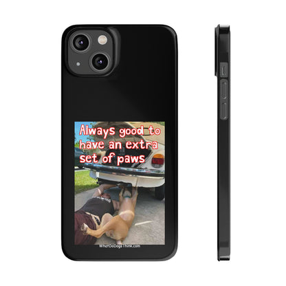 Extra Paws      Black Slim Phone Case