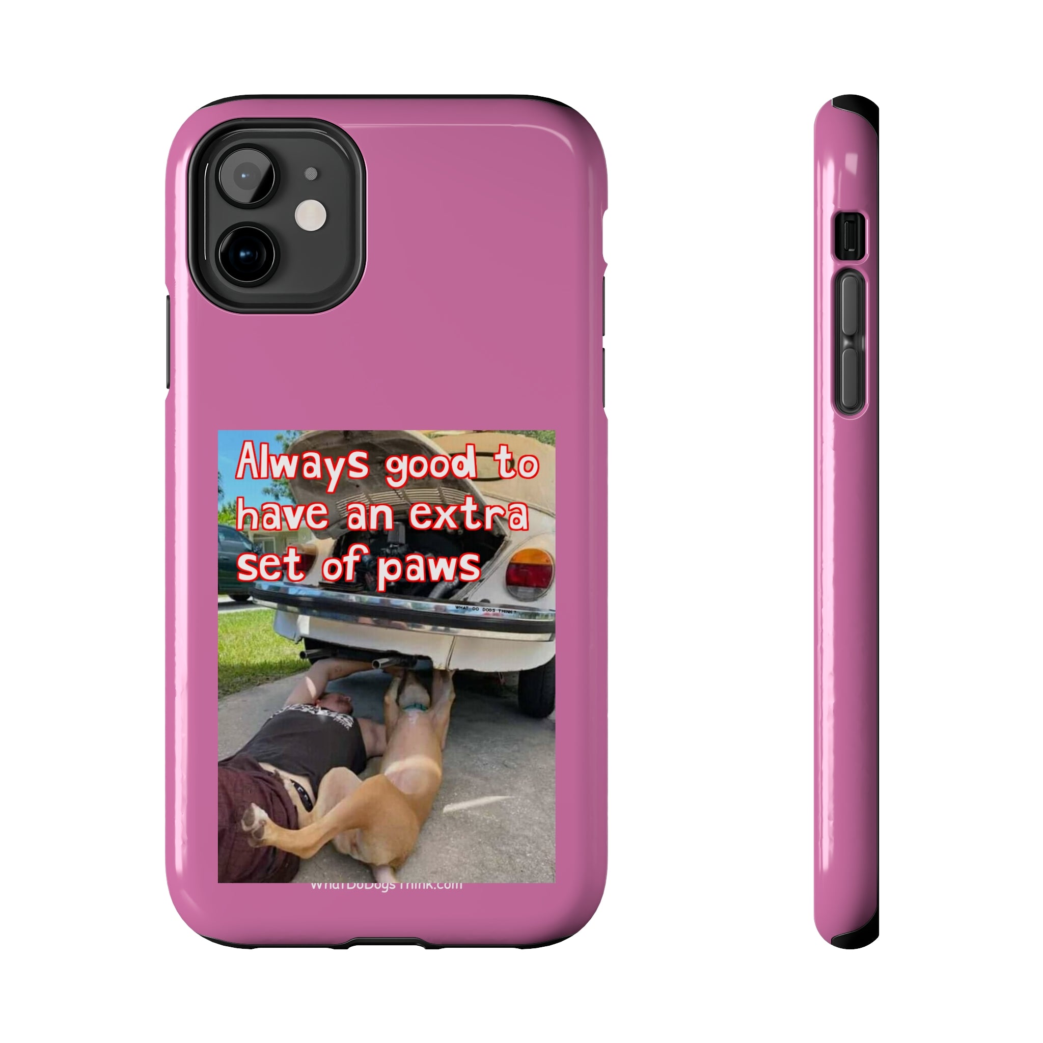 Extra Paw    Pink Tough Phone Cases