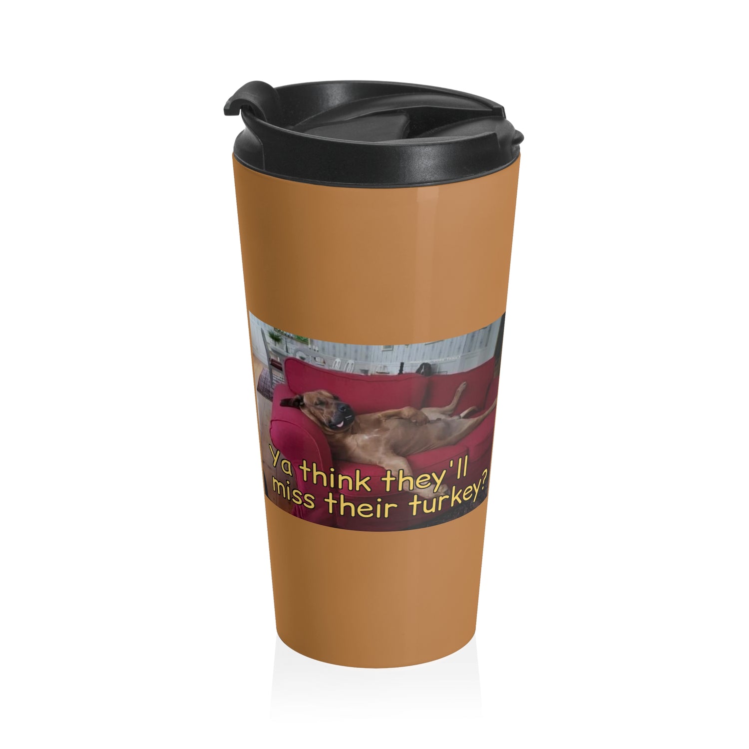 Stuffed Dog Insulated Stainless Steel Travel Mug