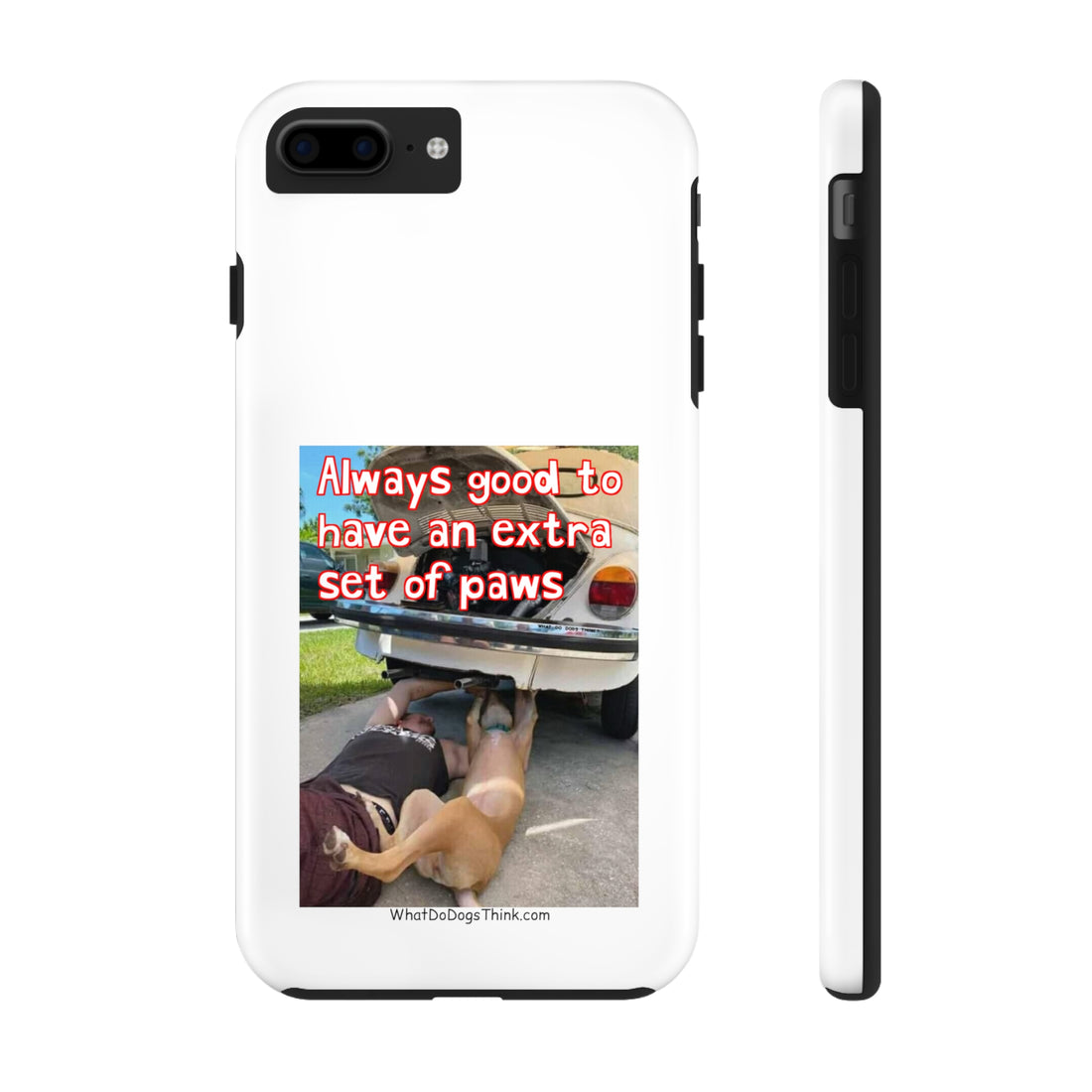 Extra Paw    White Tough Phone Cases