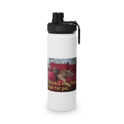Stuffed Dog  Stainless Steel Water Bottle, Sports Lid