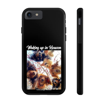 Waking Up in Heaven   Black Tough Phone Cases