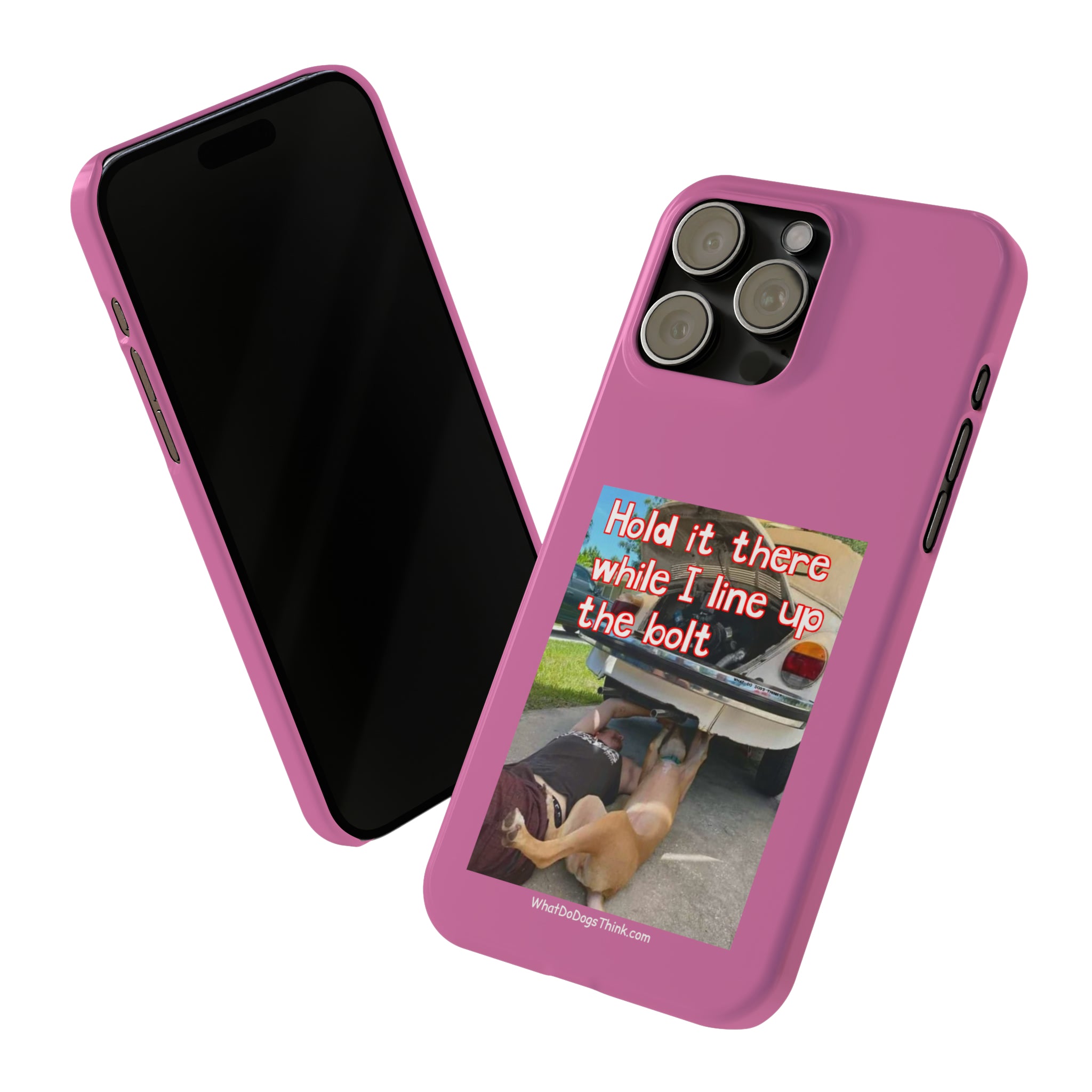 Hold It    Pink Slim Phone Cases