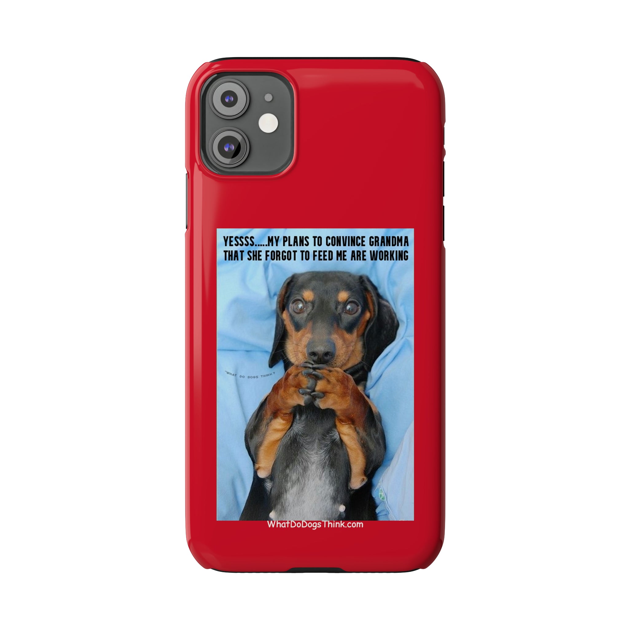 Grandma    Red Slim Phone Cases