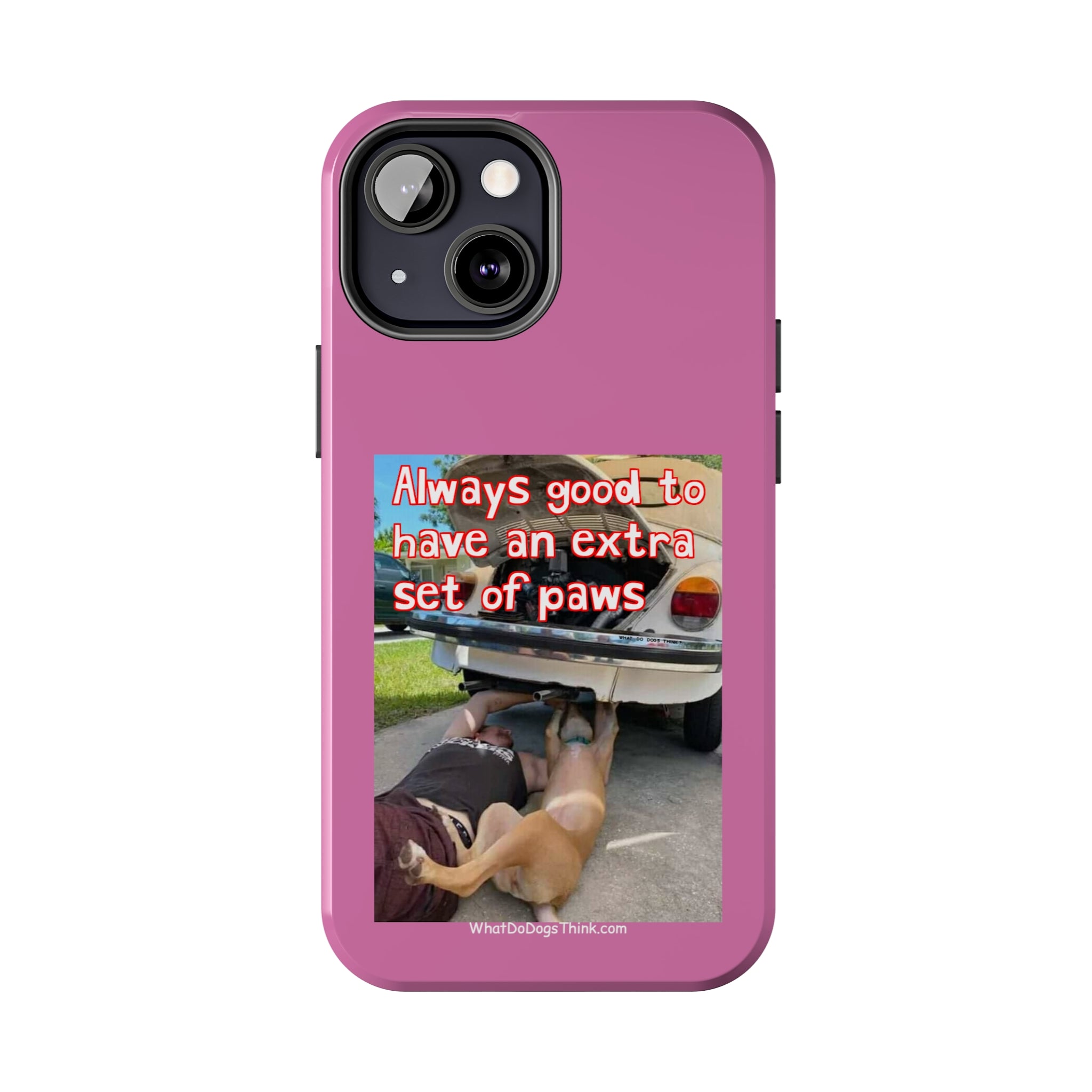 Extra Paw    Pink Tough Phone Cases