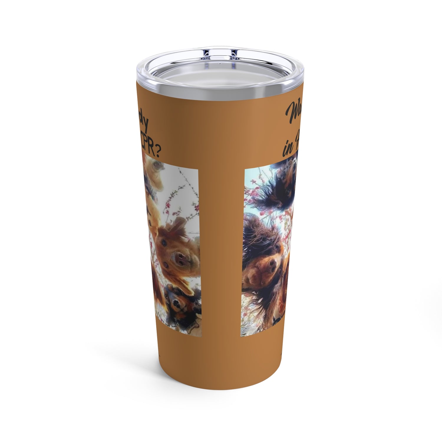 Are You OK Brown Tumbler 20oz 