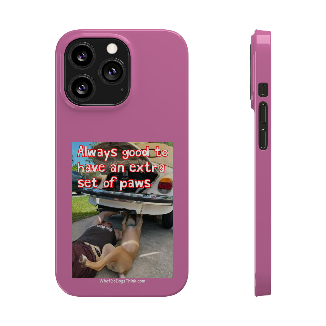 Extra Paws      Pink Slim Phone Case