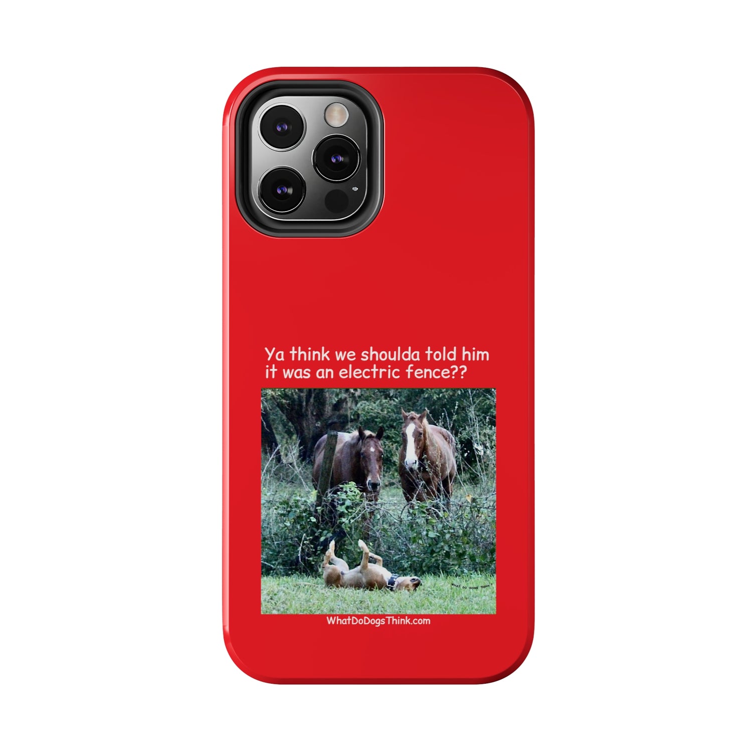 Electric Fence   Red Tough Phone Cases