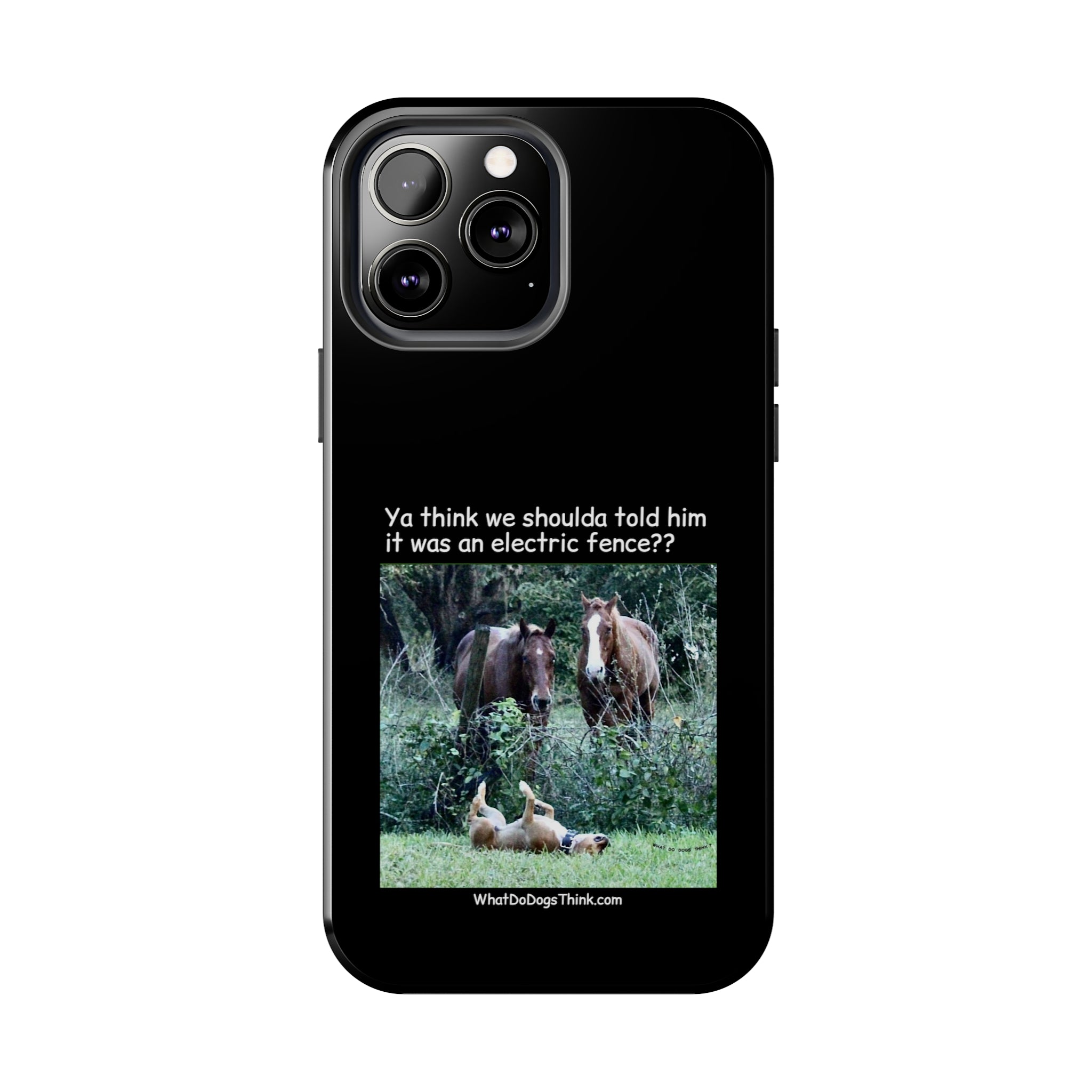 Electric Fence   Black Tough Phone Cases