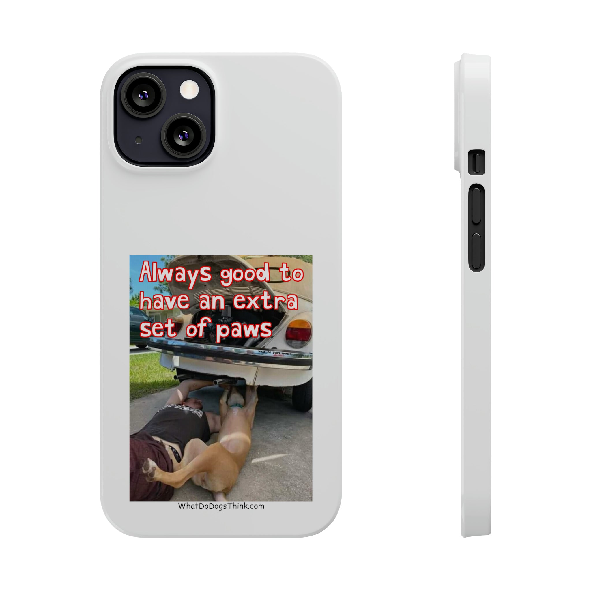 Extra Paws      White Slim Phone Case