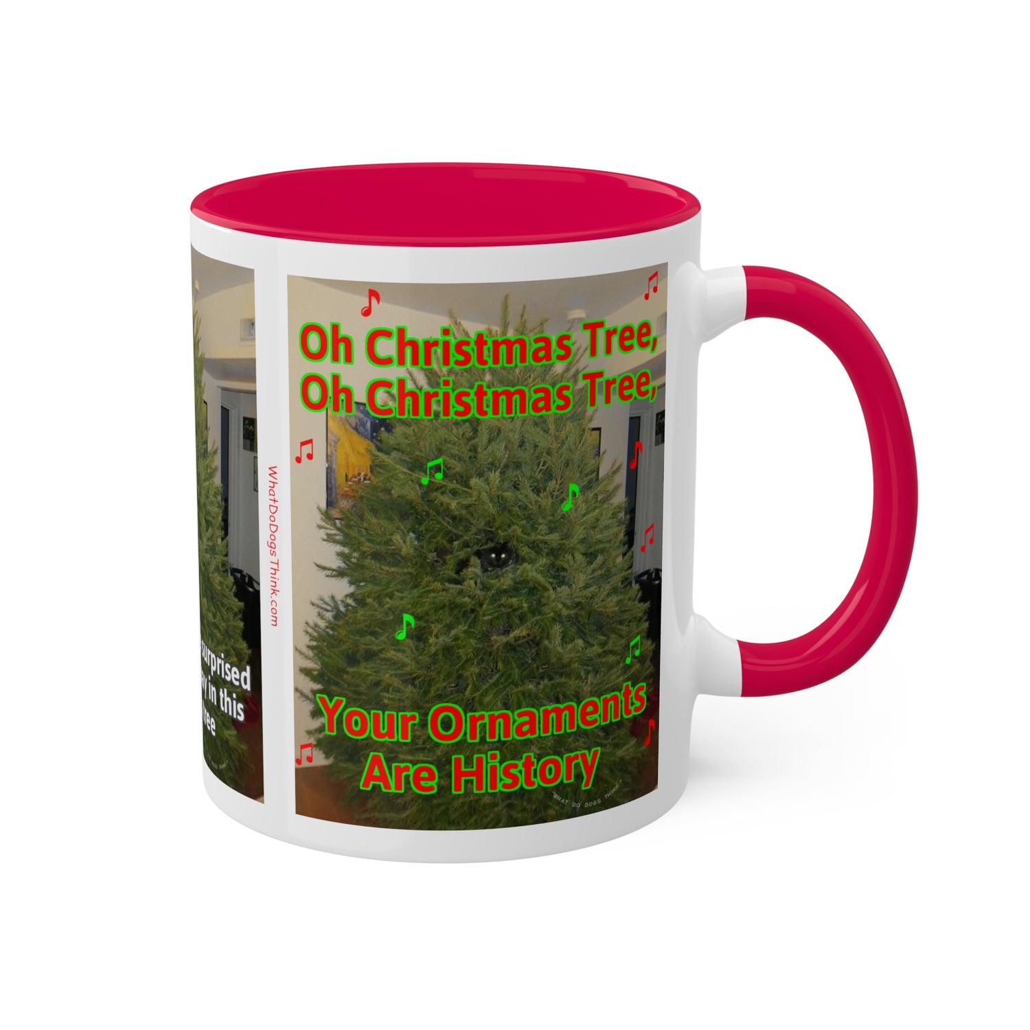 Christmas Tree Cat Mug  11oz