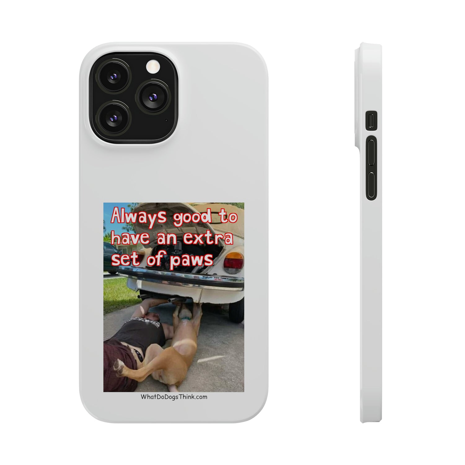 Extra Paws      White Slim Phone Case