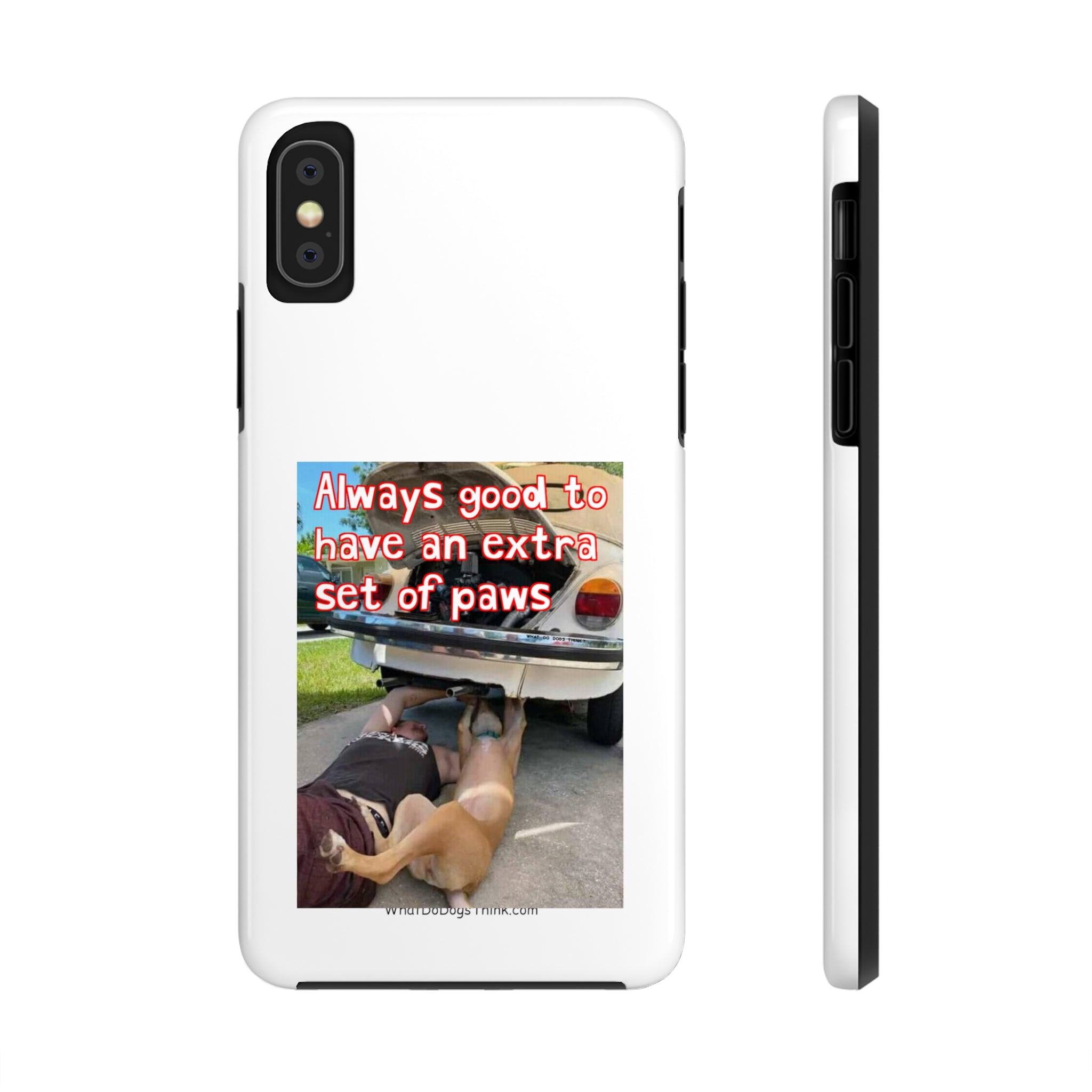 Extra Paw    White Tough Phone Cases