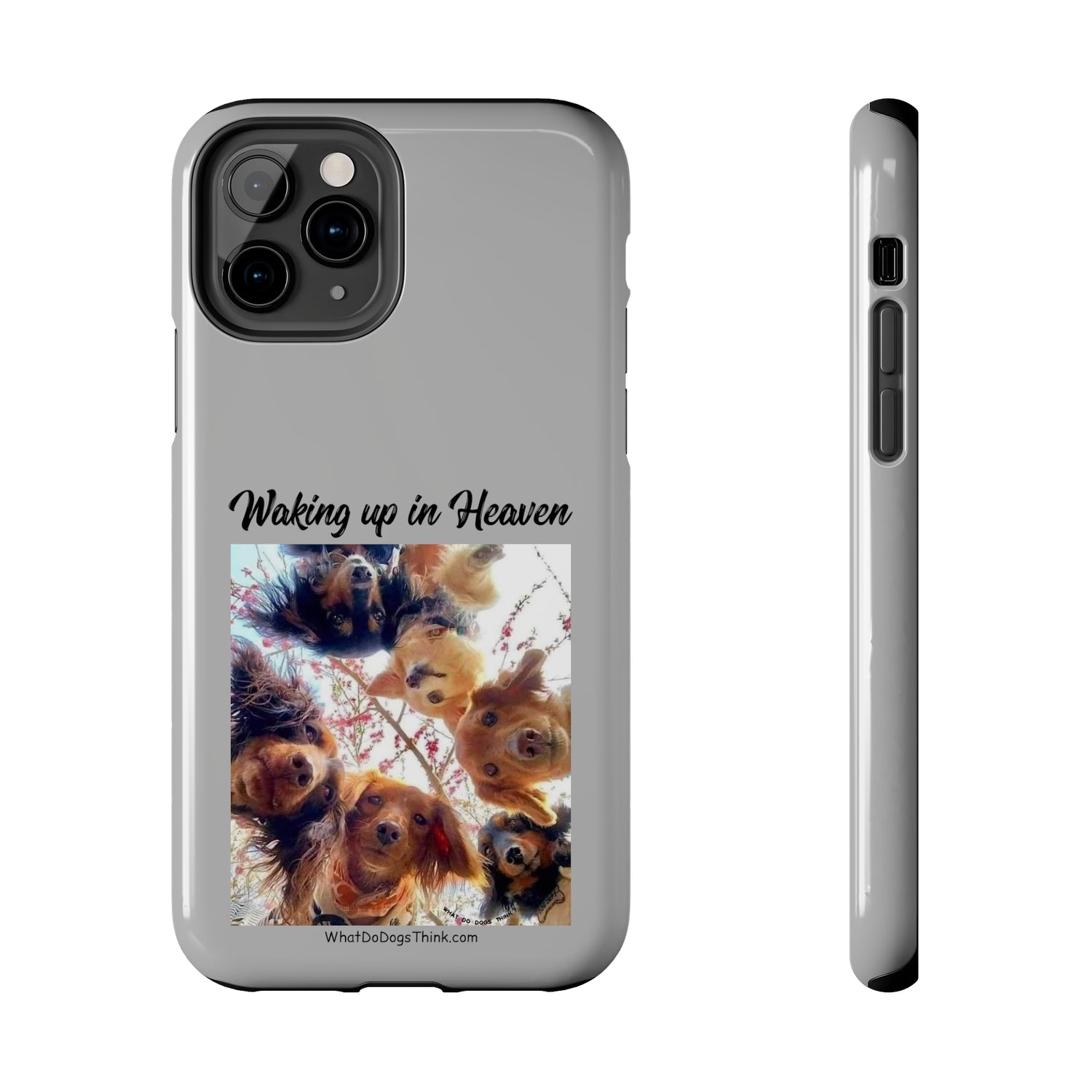 Waking Up in Heaven   Grey Tough Phone Cases