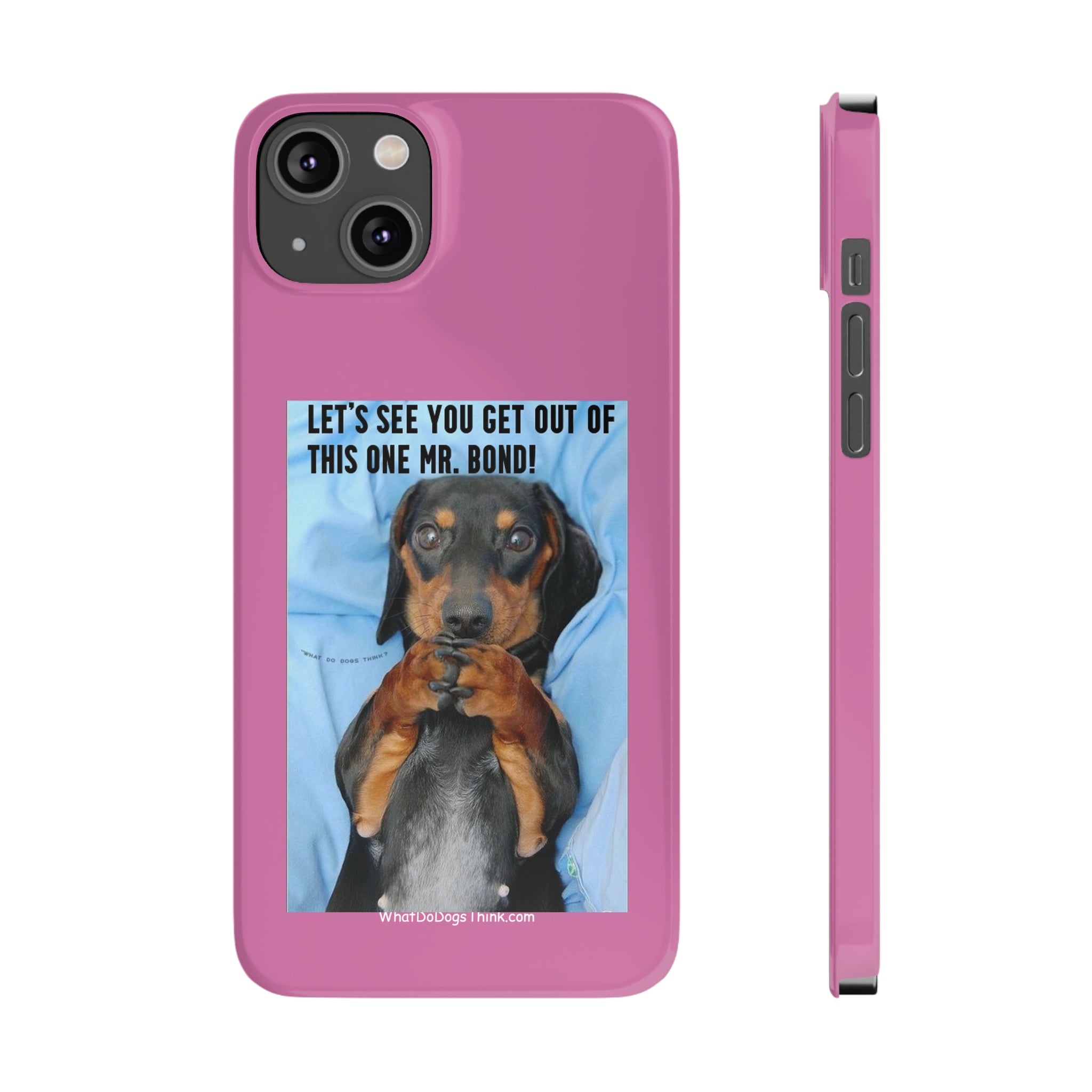 Mr. Bond    Pink Slim Phone Cases