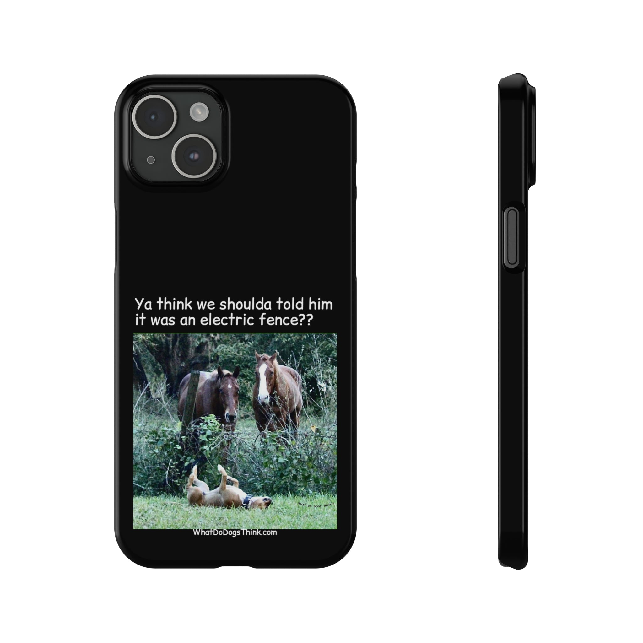 Electric Fence      Black Slim Phone Case