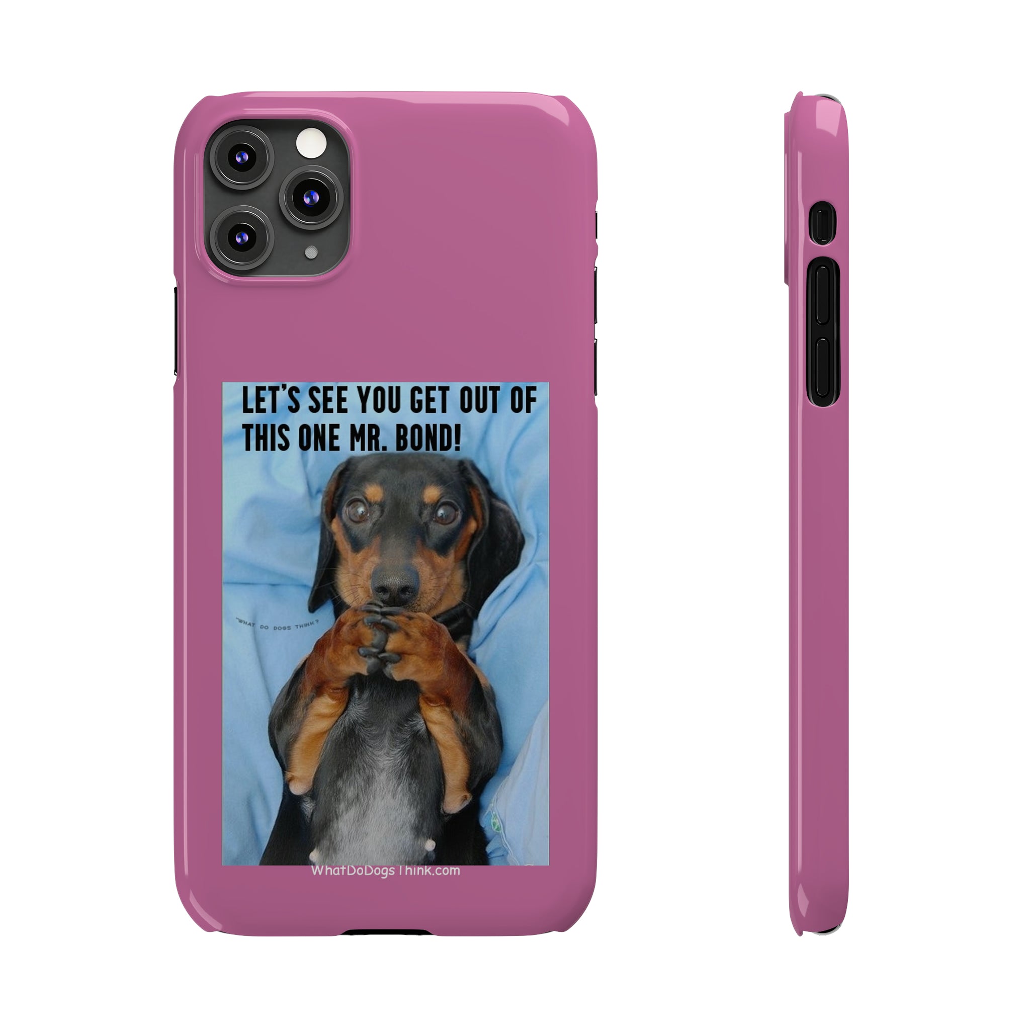 Mr. Bond    Pink Slim Phone Cases