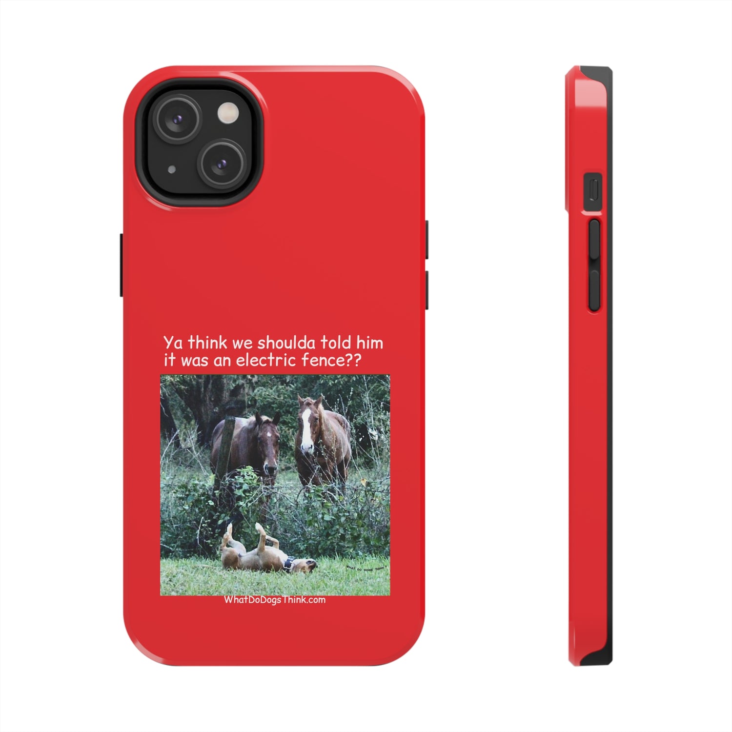 Electric Fence   Red Tough Phone Cases