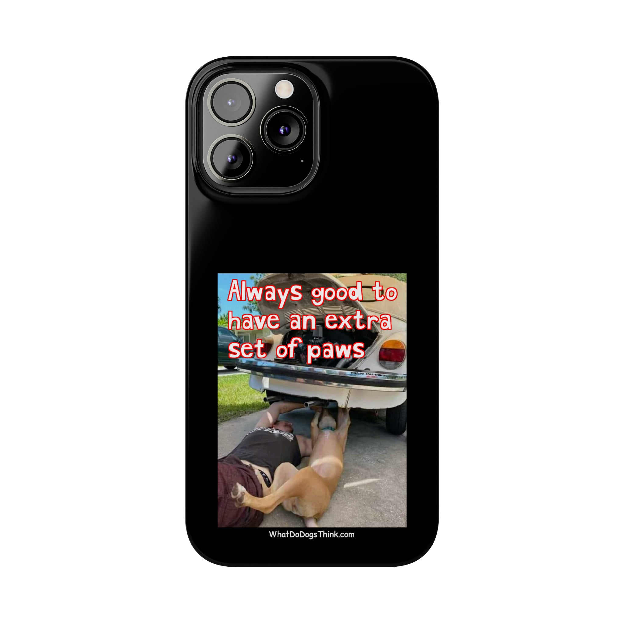 Extra Paws      Black Slim Phone Case