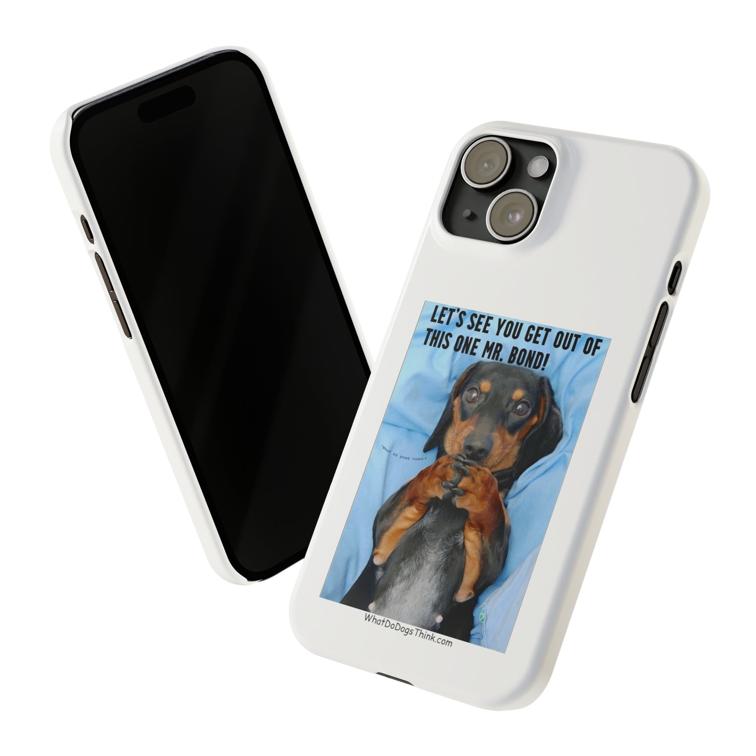 Mr. Bond     White Slim Phone Cases