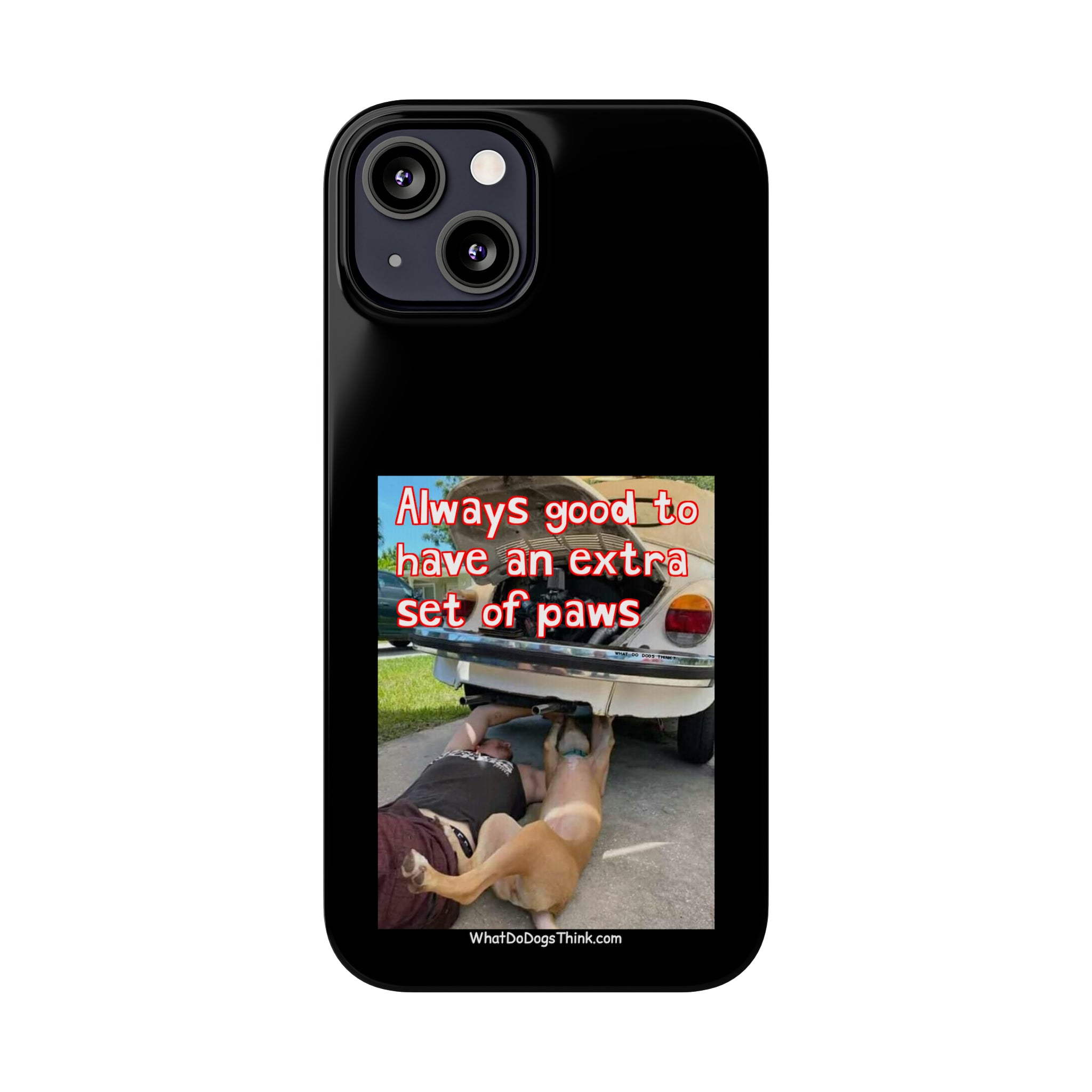 Extra Paws      Black Slim Phone Case