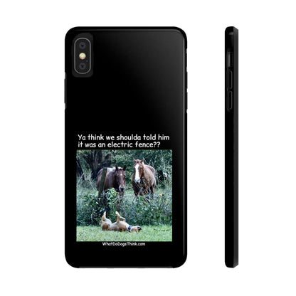 Electric Fence   Black Tough Phone Cases