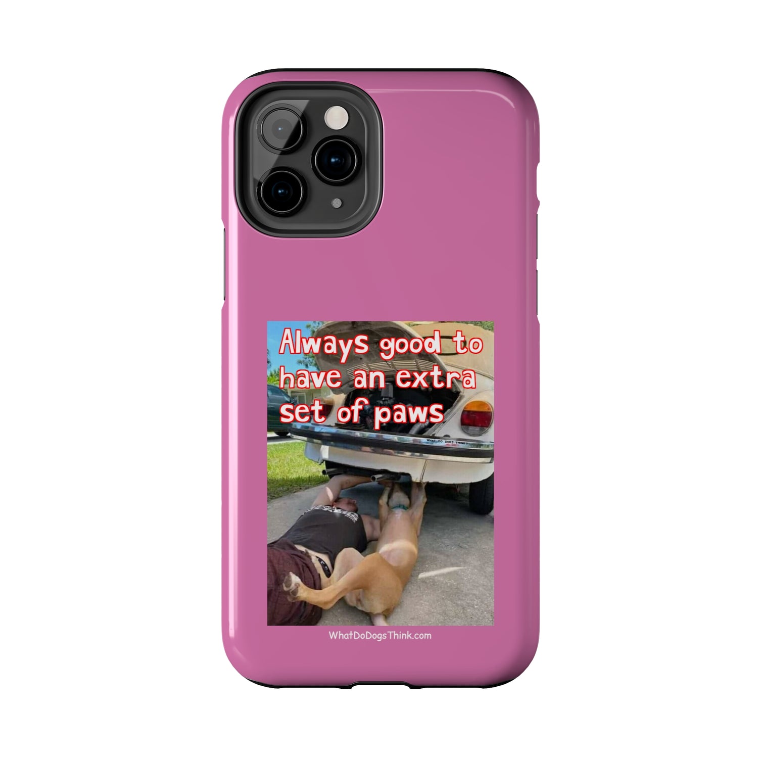 Extra Paw    Pink Tough Phone Cases