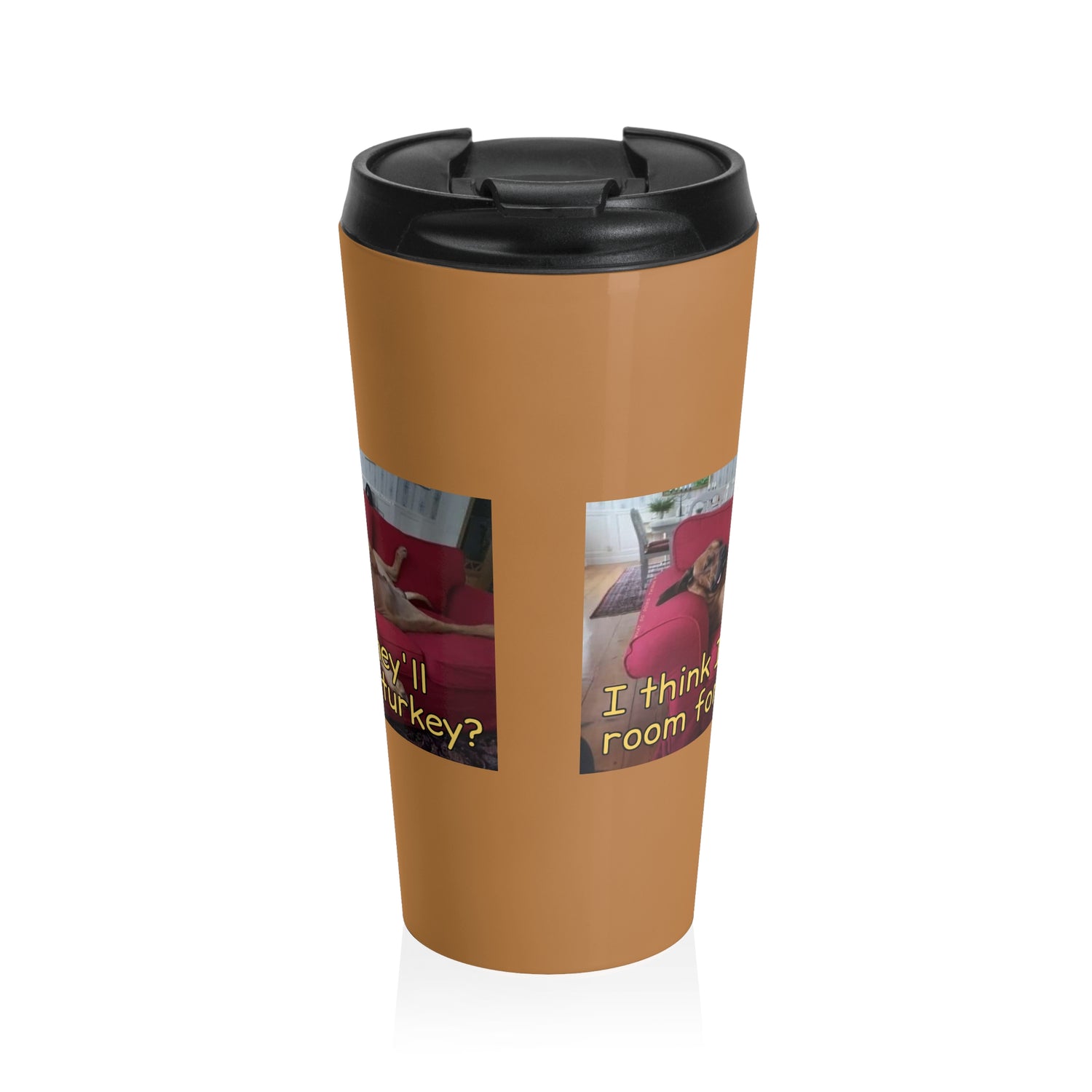 Stuffed Dog Insulated Stainless Steel Travel Mug