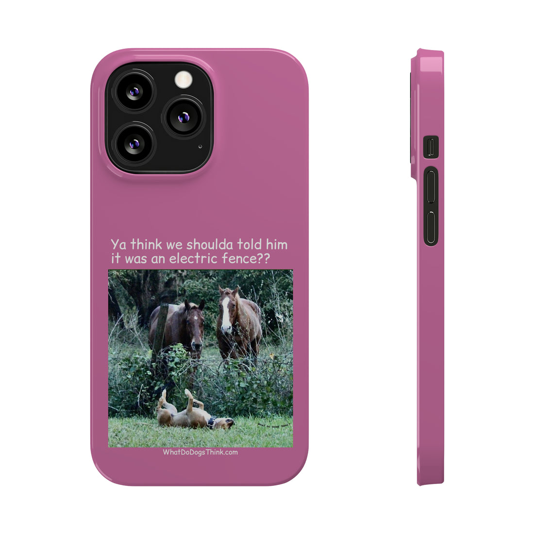 Electric Fence Pink Slim Phone Case