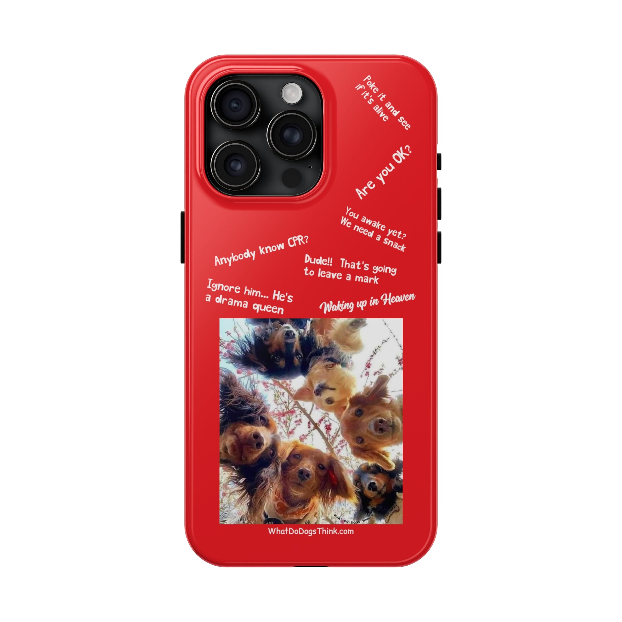 Are you OK? Compilation  Red Tough Phone Cases