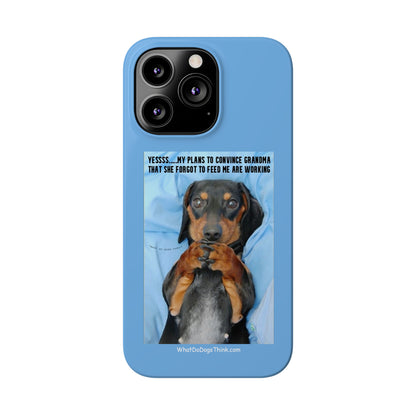 Grandma    Blue Slim Phone Cases