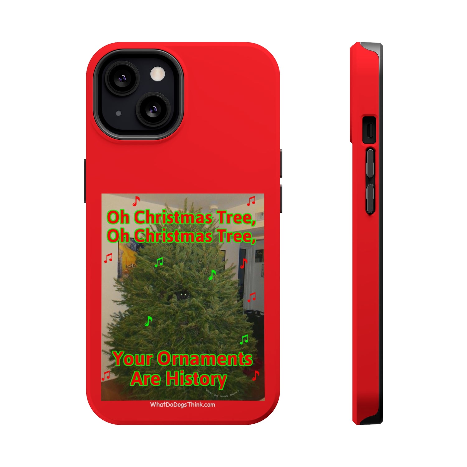 Christmas Tree Cat    Red MagSafe Tough Case