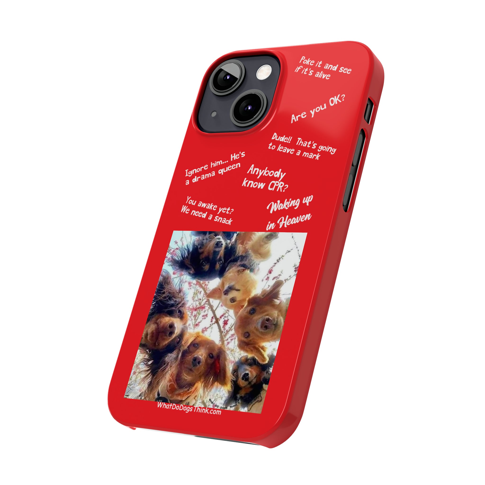 Are You OK?  Compilation    Red Slim Phone Cases