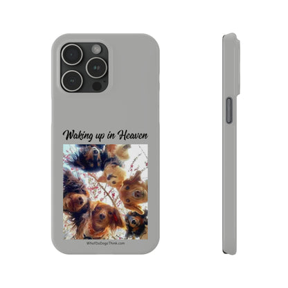 Waking Up In Heaven     Grey Slim Phone Cases