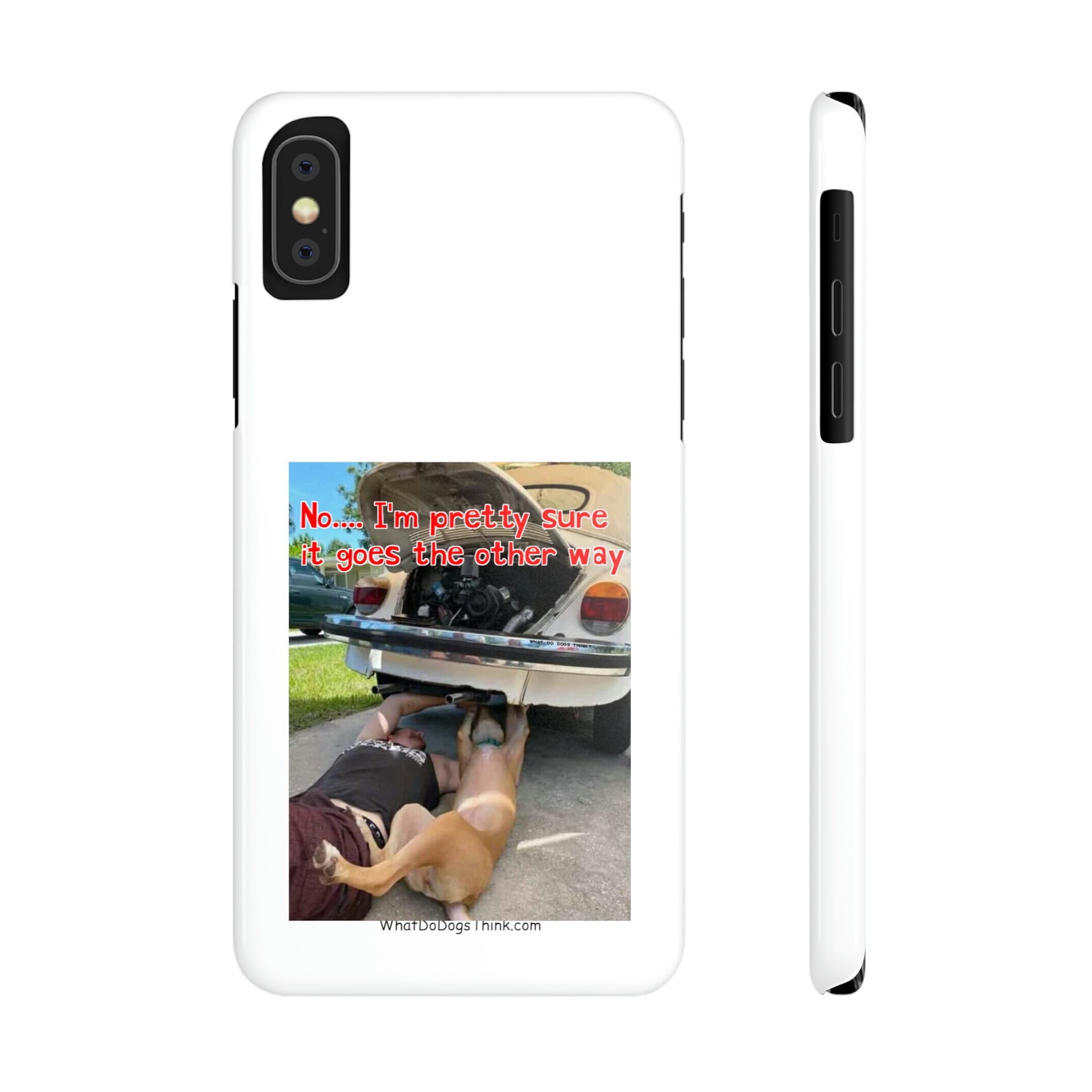 Other way     White Slim Phone Cases