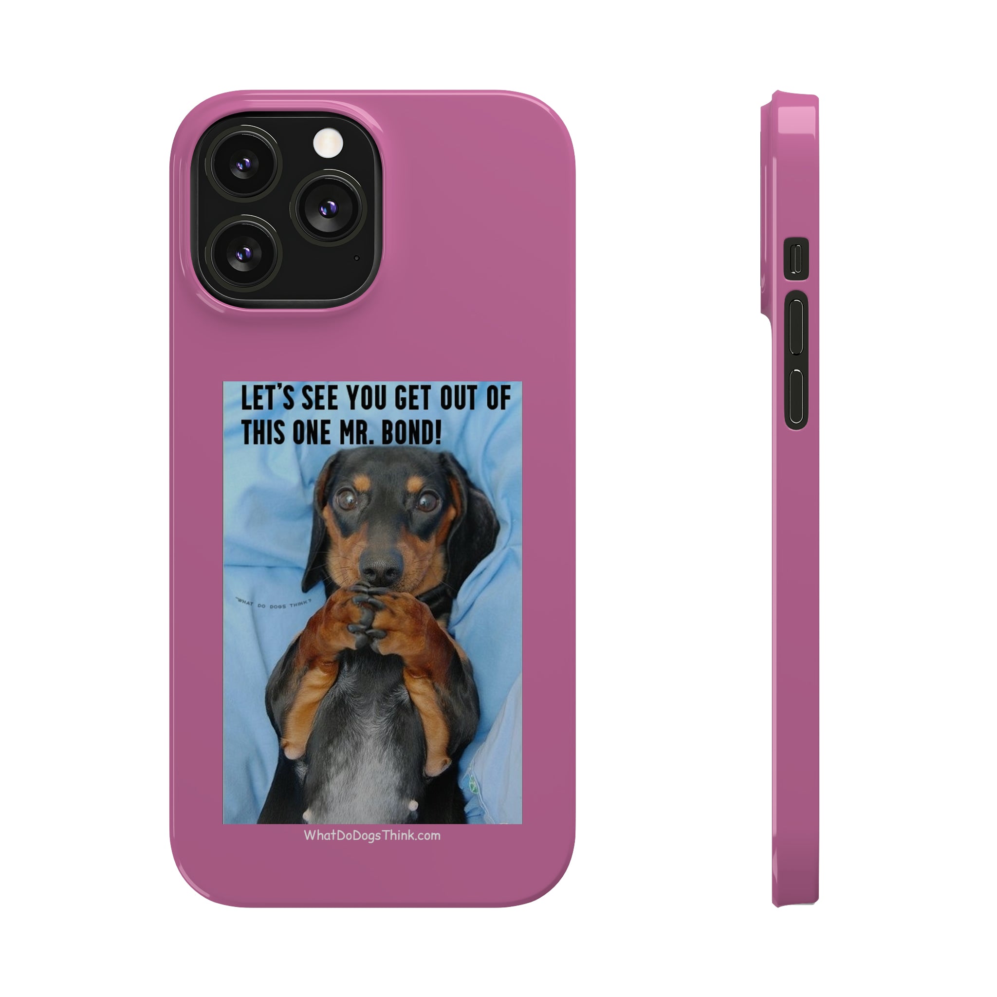 Mr. Bond    Pink Slim Phone Cases