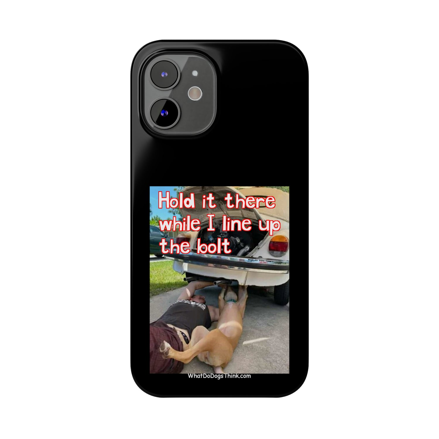 Hold It    Black Slim Phone Cases