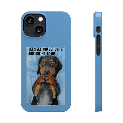 Mr. Bond    Blue Slim Phone Cases