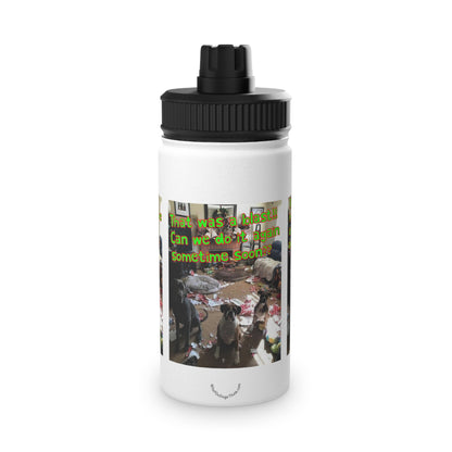 Christmas Party  Stainless Steel Water Bottle, Sports Lid